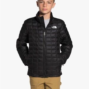 The North Face Black Puffer Jacket Thermoball Eco Jacket boys XL youth